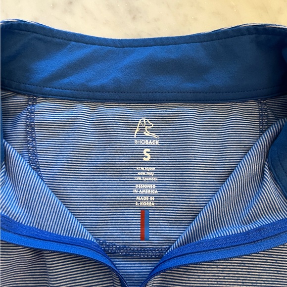 Rhoback Mens Small 1/4 Zip ⭐️embroidered logo - Picture 3 of 8